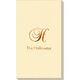 Elegant Initial Linen Like Guest Towels Image 4 of 5